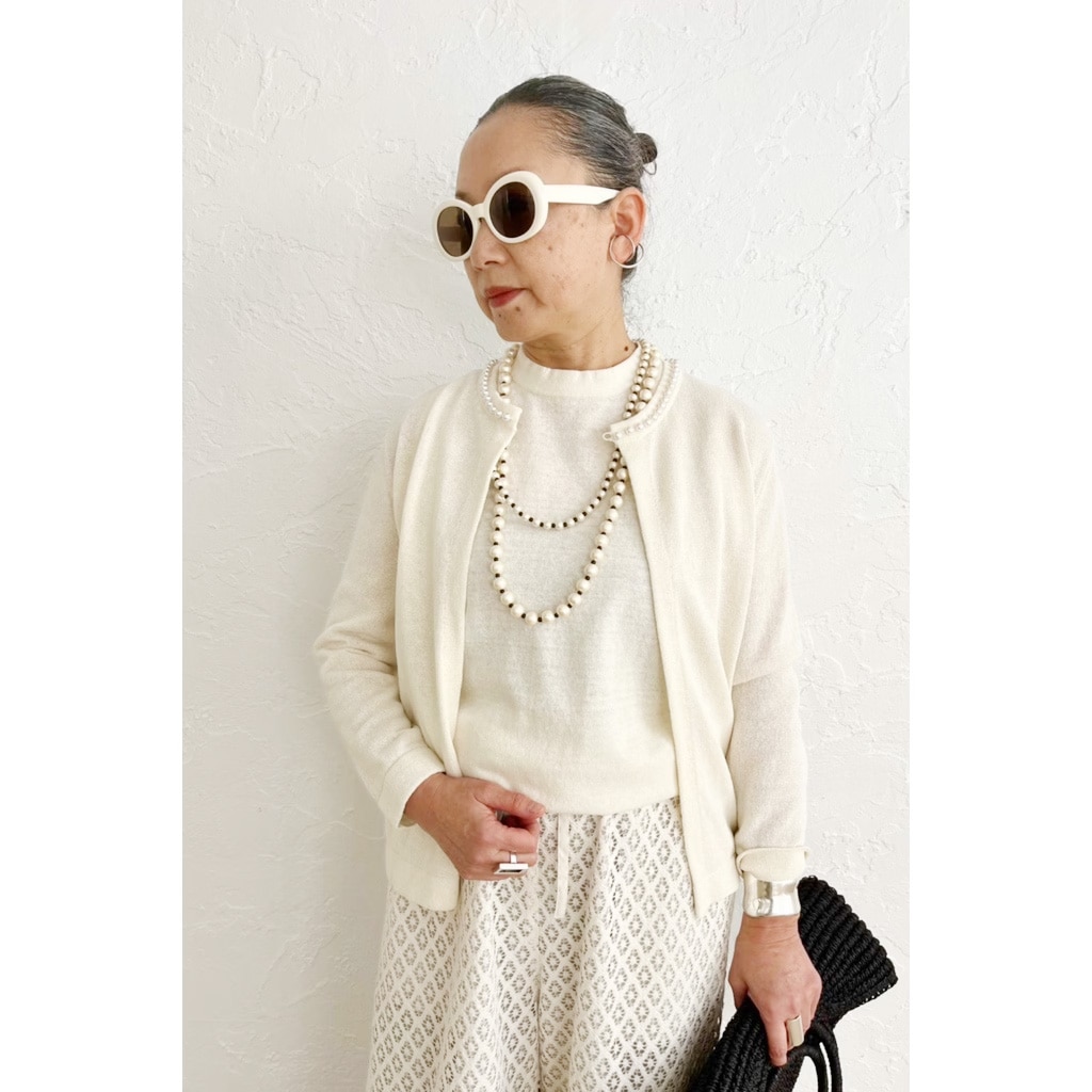 [Harriss �� Keiko Okamoto] Cotton Pearl 2-strand Necklace