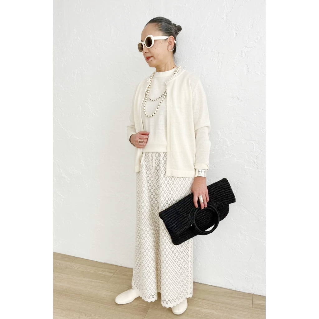 [Harriss �� Keiko Okamoto] Cotton Pearl 2-strand Necklace