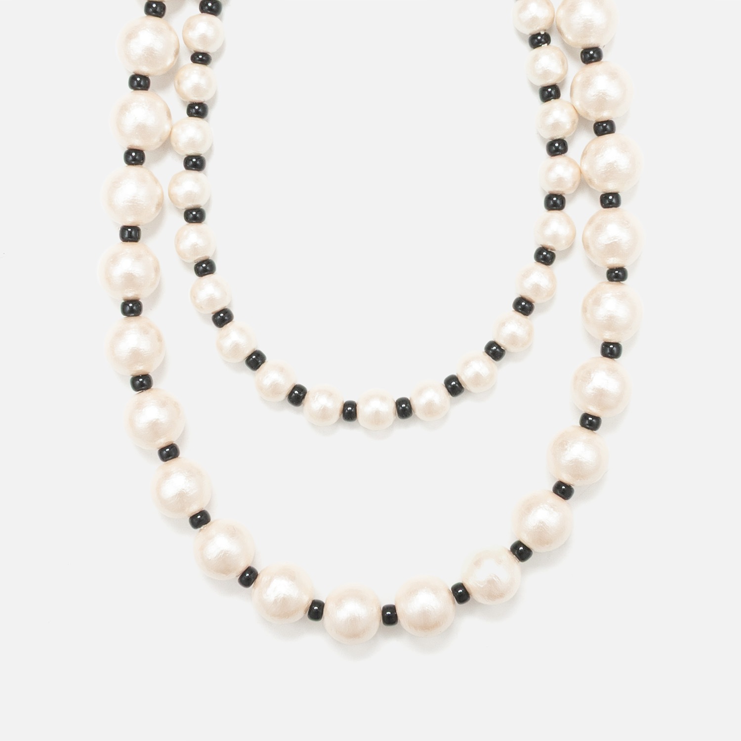 [Harriss �� Keiko Okamoto] Cotton Pearl 2-strand Necklace