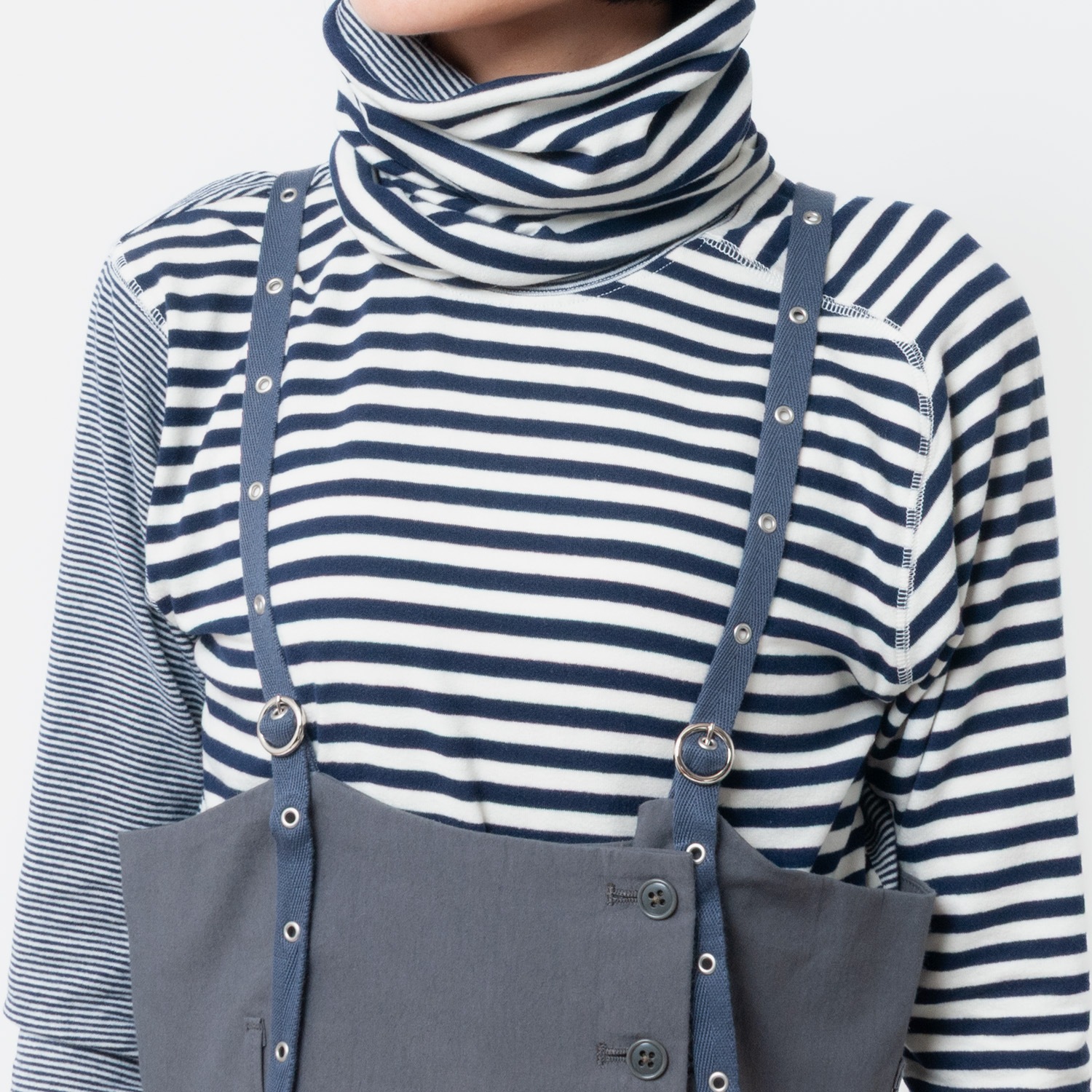 [RaPPELER] Suspender pants_Charcoal gray(82)