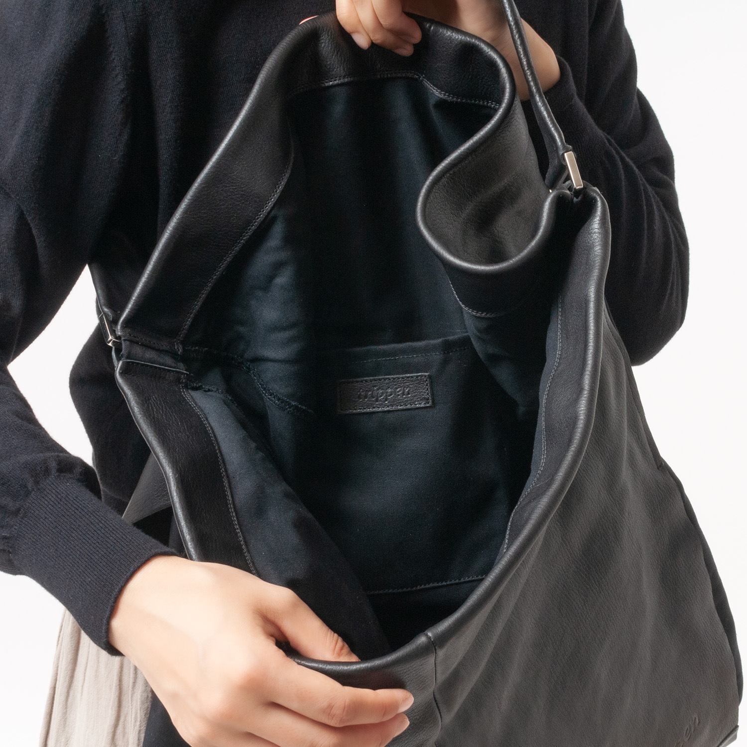 [trippen] Oblo Big ( black-bgl )