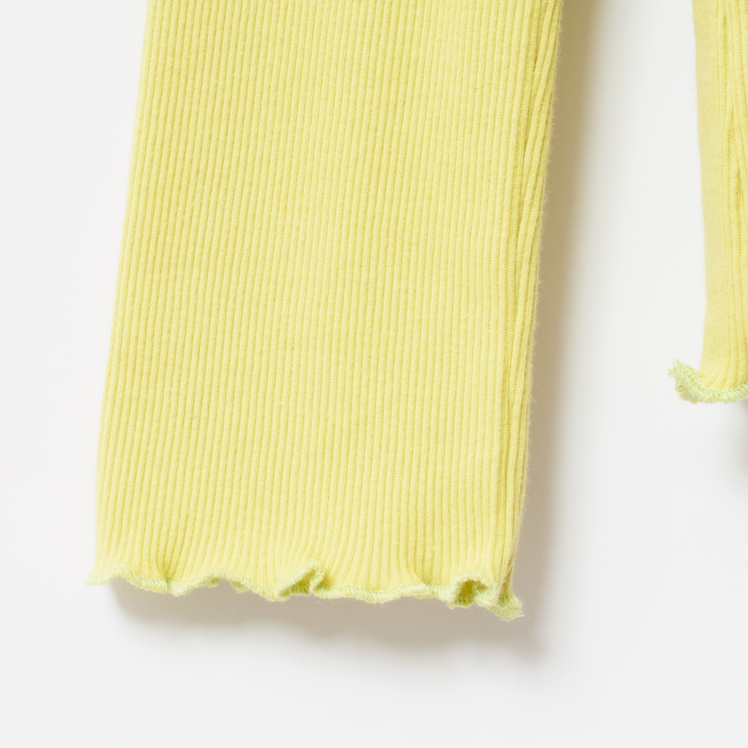 [Harriss �� Keiko Okamoto] Cut-rib long turtleneck sweater_Lemon Yellow(12)