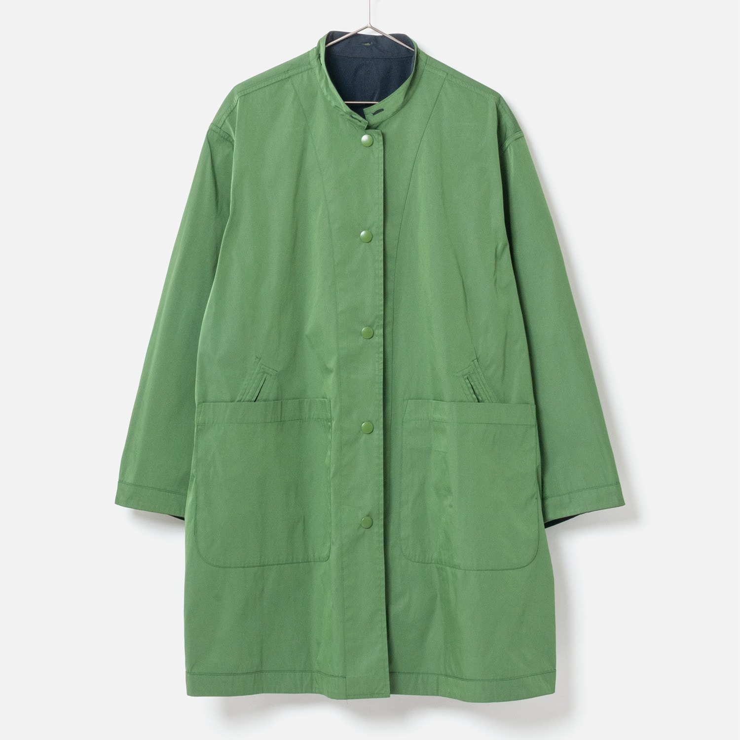 [le ciel de HARRISS] Reversible & Detachable Collar Coat_Navy blue(50)