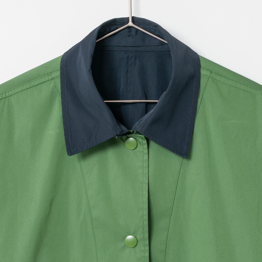 [le ciel de HARRISS] Reversible & Detachable Collar Coat_Navy blue(50)