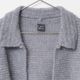 [Harriss  Keiko Okamoto] Kid mohair blend crew neck cardigan_Gray(82)