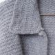 [Harriss  Keiko Okamoto] Kid mohair blend crew neck cardigan_Gray(82)