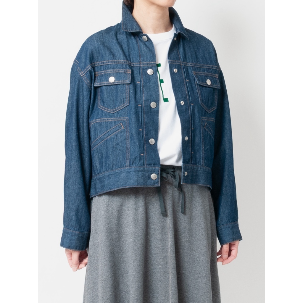 [le ciel de HARRISS] Vintage Style 6.5oz Denim Jacket_Blue(51)