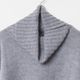 [Harriss �� Keiko Okamoto] Kid mohair blend wide turtleneck pullover_Gray(82)