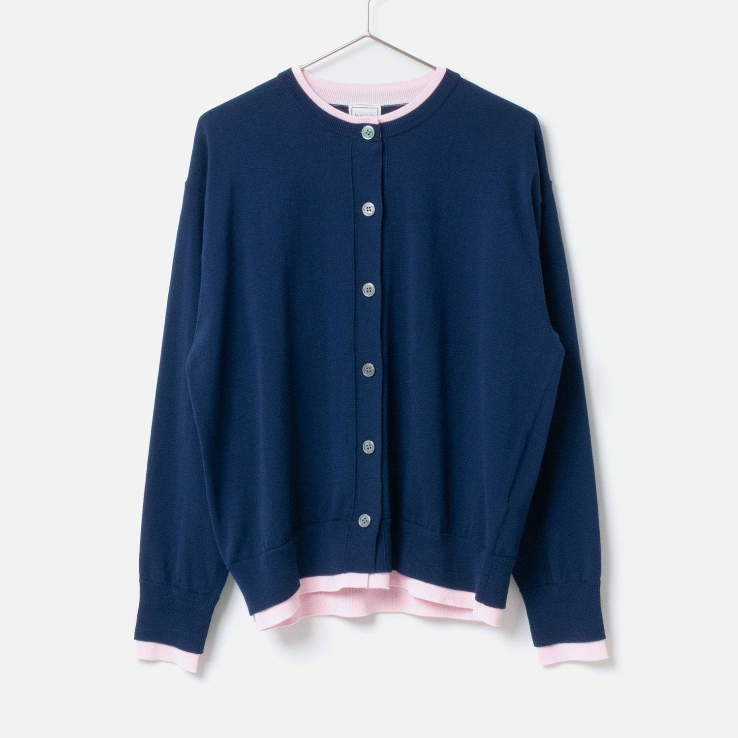 [le ciel de HARRISS] Faux Layered Cardigan