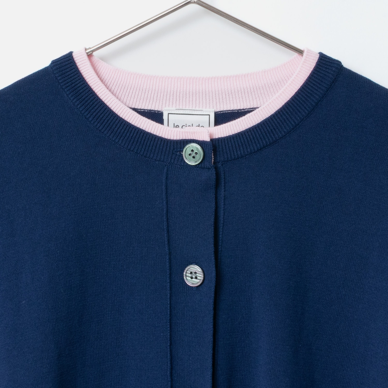 [le ciel de HARRISS] Faux Layered Cardigan