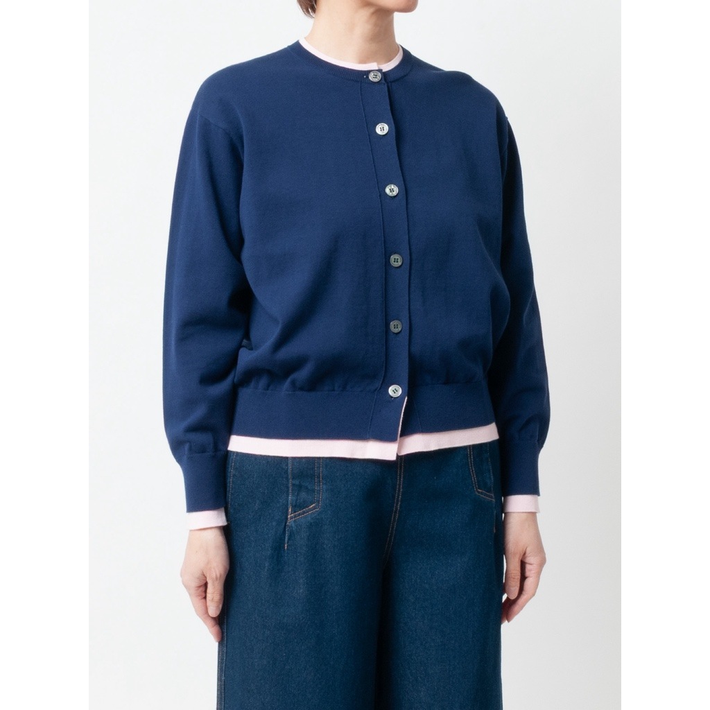 [le ciel de HARRISS] Faux Layered Cardigan