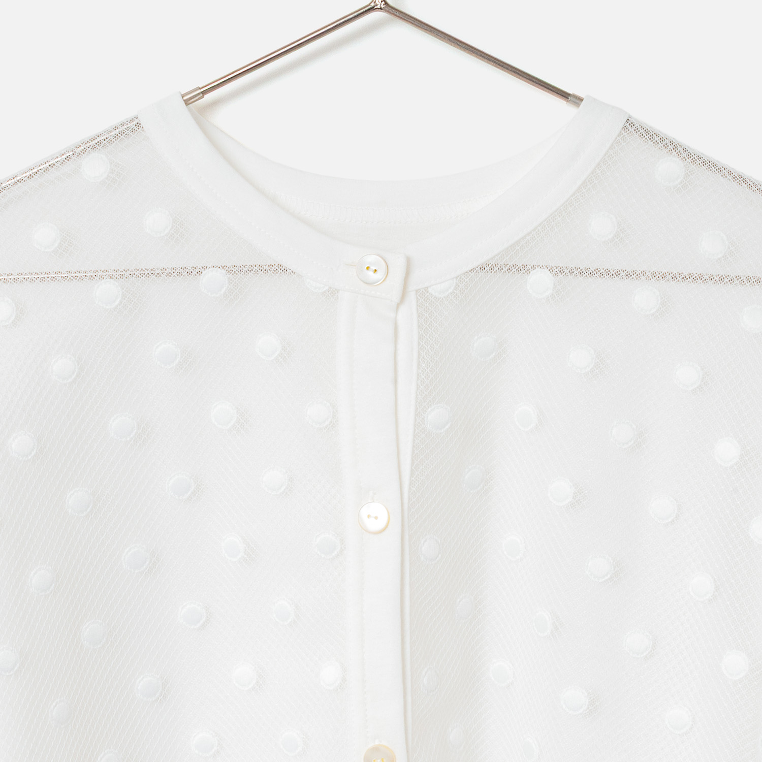 [Harriss] Polka Dot Pattern Cardigan