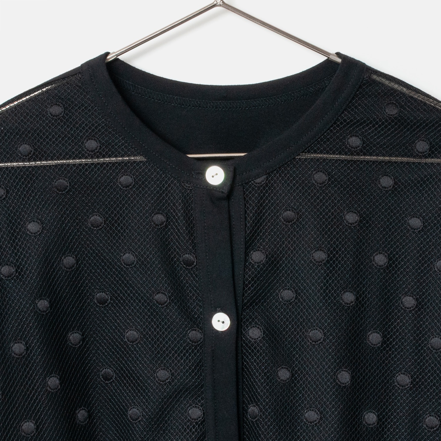 [Harriss] Polka Dot Pattern Cardigan