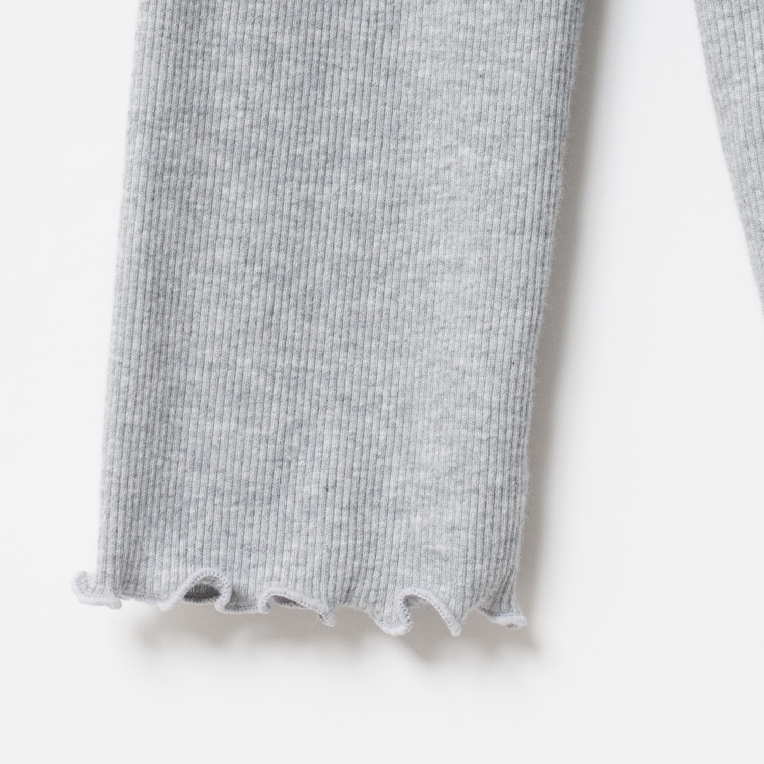 [Harriss  Keiko Okamoto] Cut-rib long turtleneck sweater_Gray(82)