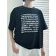 [le ciel de HARRISS] BIG SILHOUETTE T-SHIRT_Message
