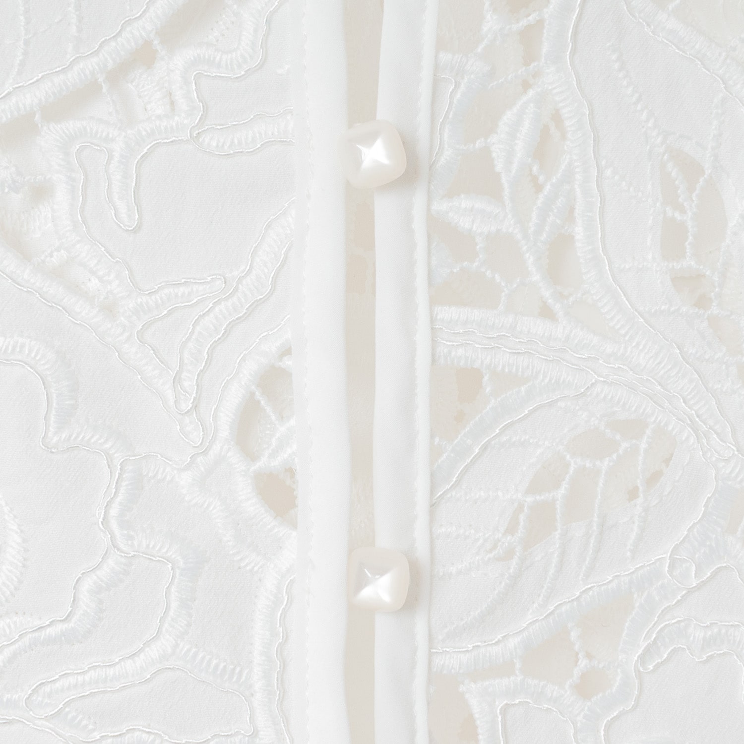 [Harriss] Embroidered Lace Vest