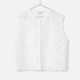 [Harriss] Embroidered Lace Vest