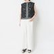 [Harriss] Embroidered Lace Vest