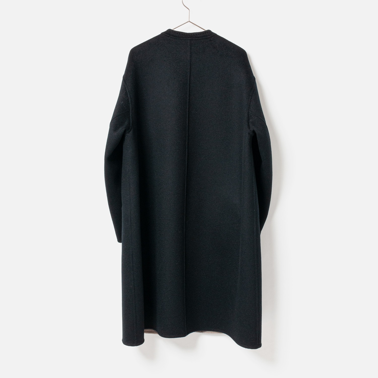 [HARRISS De Relax] Cashmere reversible coat_BLACK��BEIGE(80)