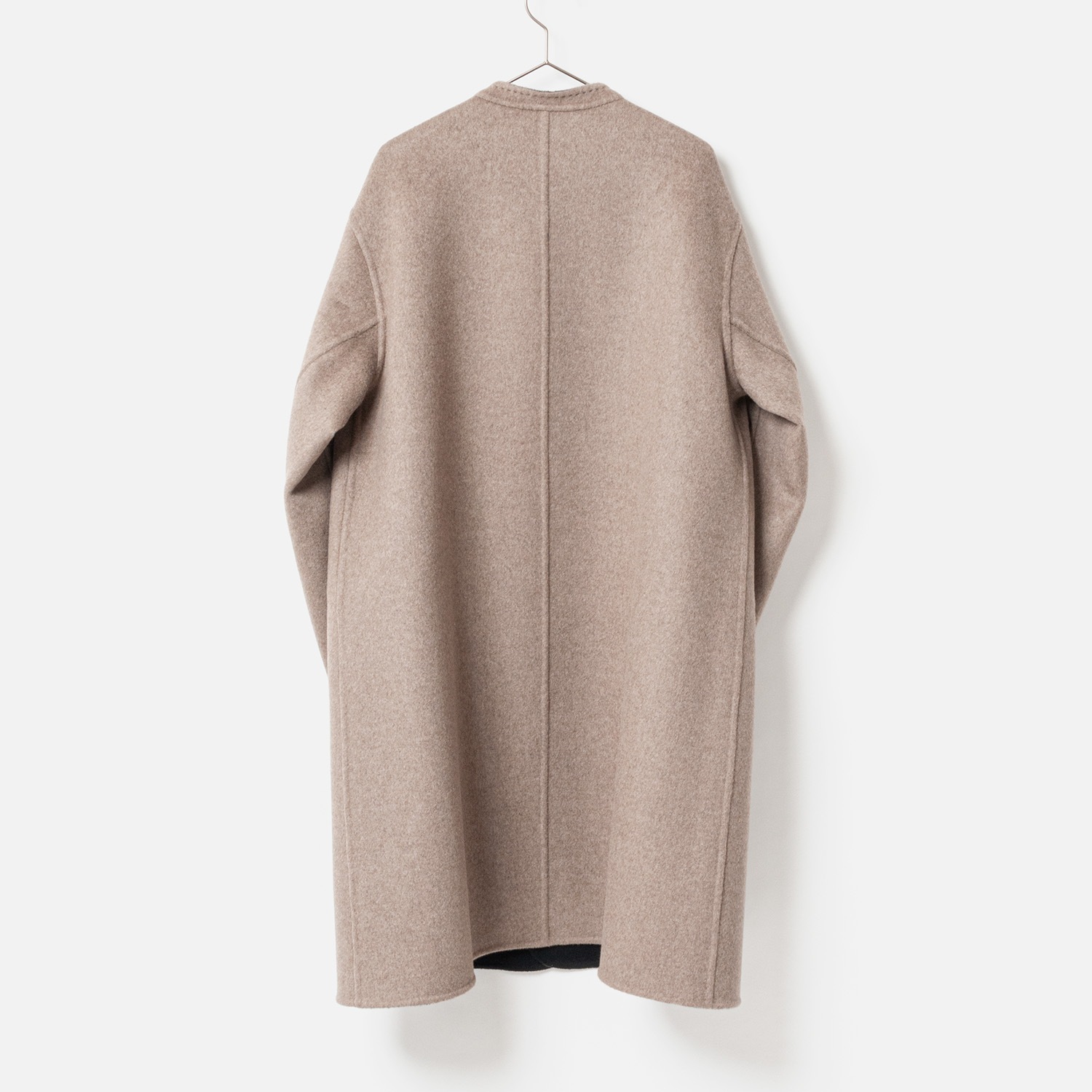 [HARRISS De Relax] Cashmere reversible coat_BLACK��BEIGE(80)