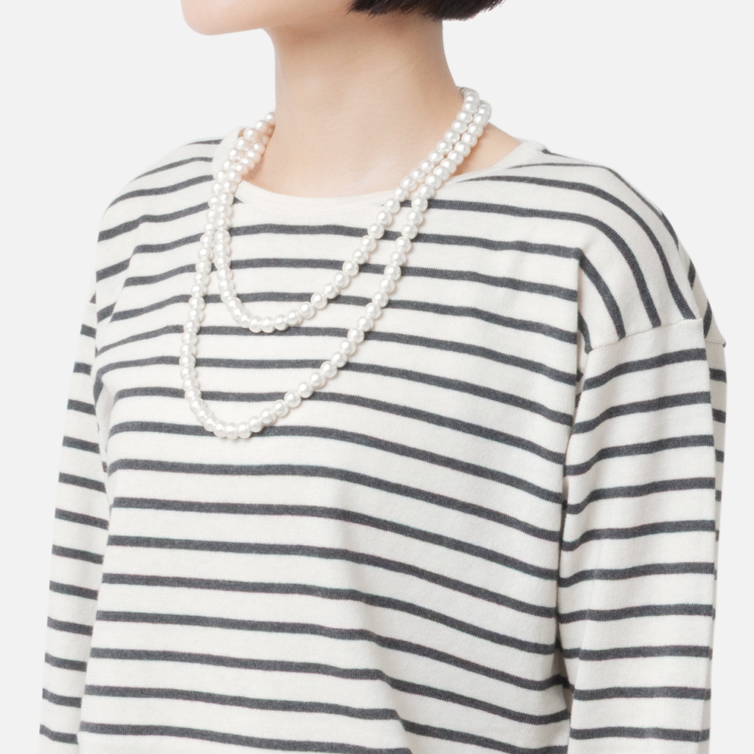 [Harriss] Cotton Pearl Necklace