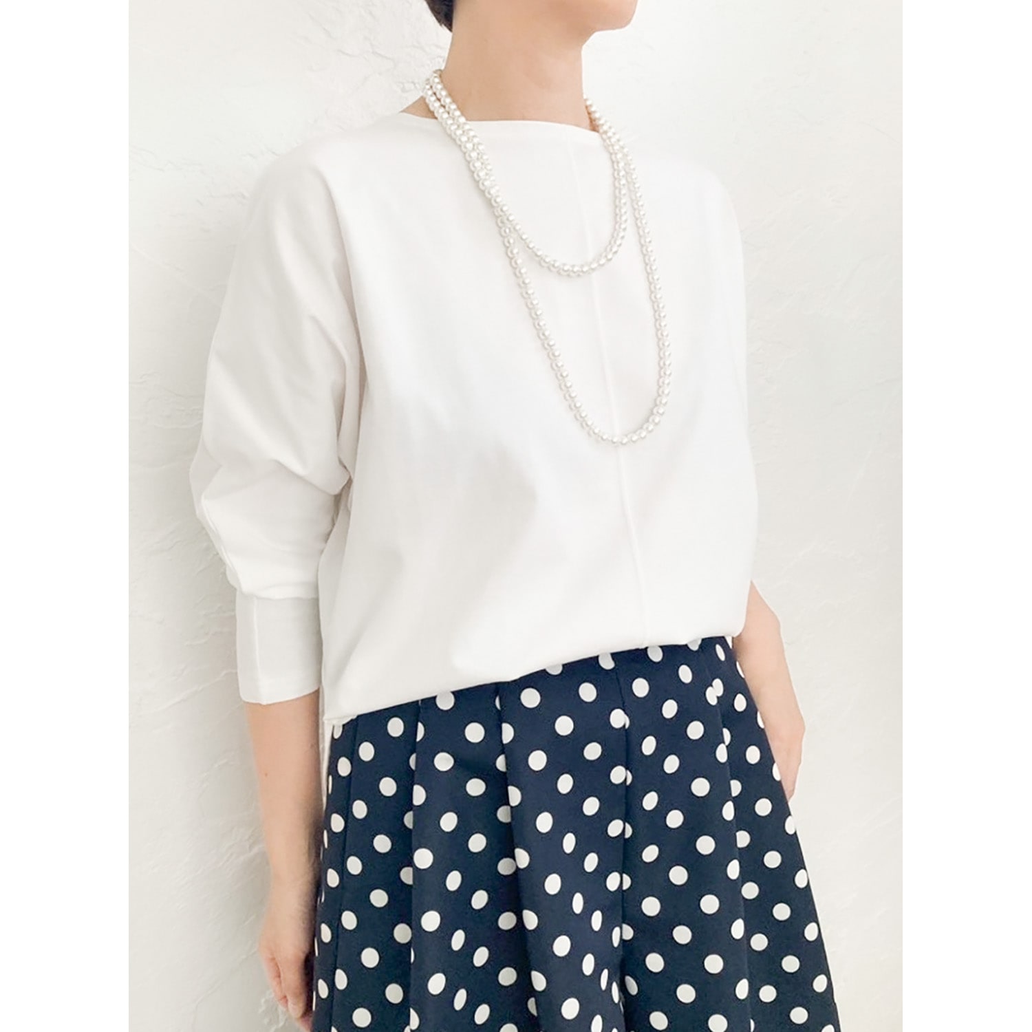 [Harriss] Cotton Pearl Necklace