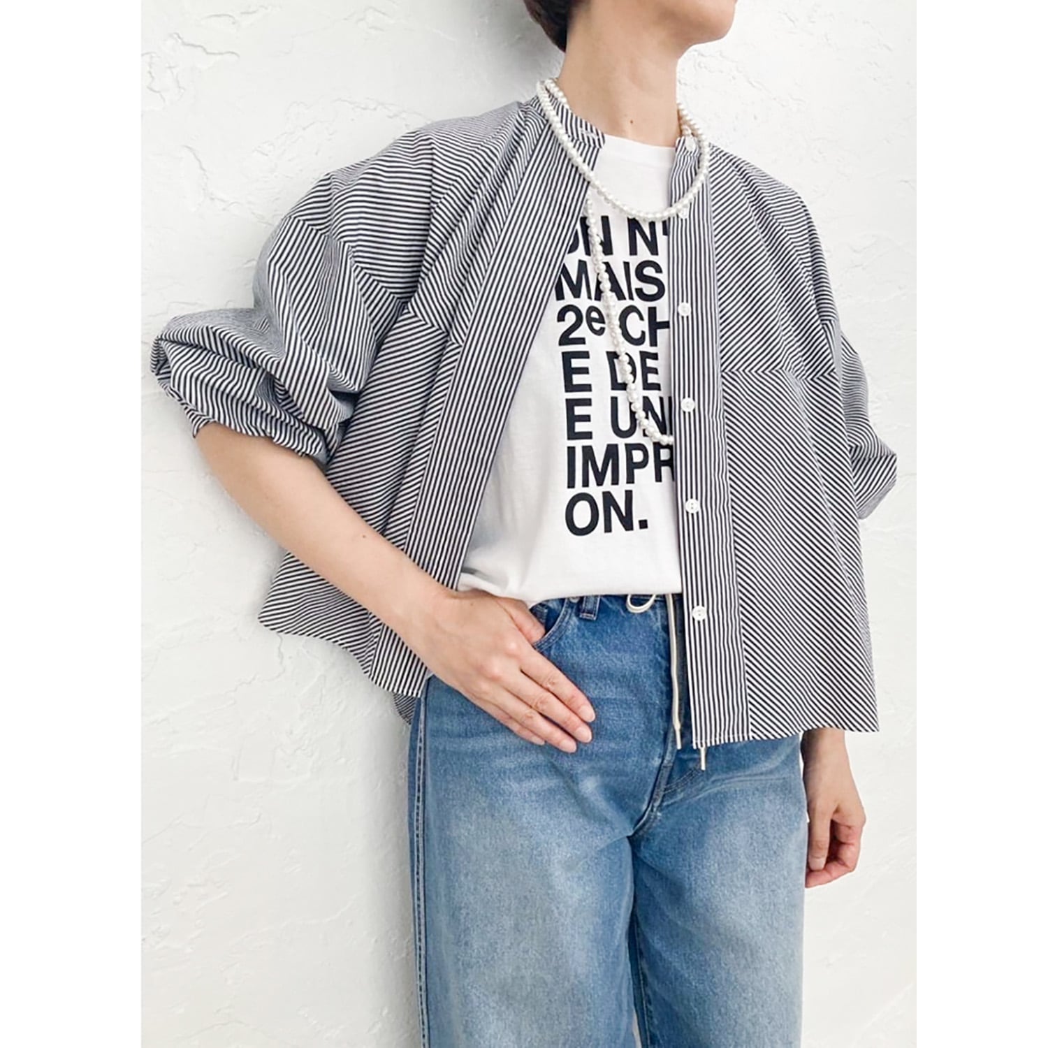 [Harriss] Cotton Pearl Necklace