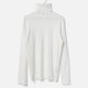 [Harriss  Keiko Okamoto] Cut-rib long turtleneck sweater_Off white(02)