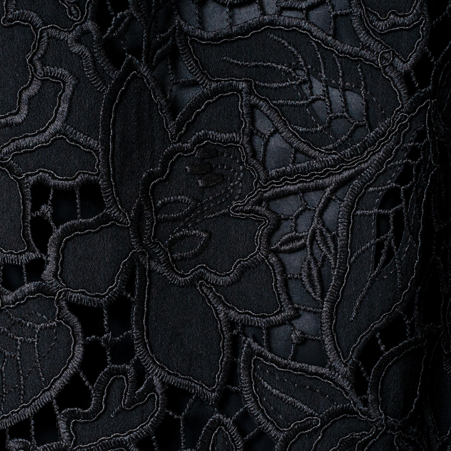 [Harriss] Embroidered Lace Long Skirt