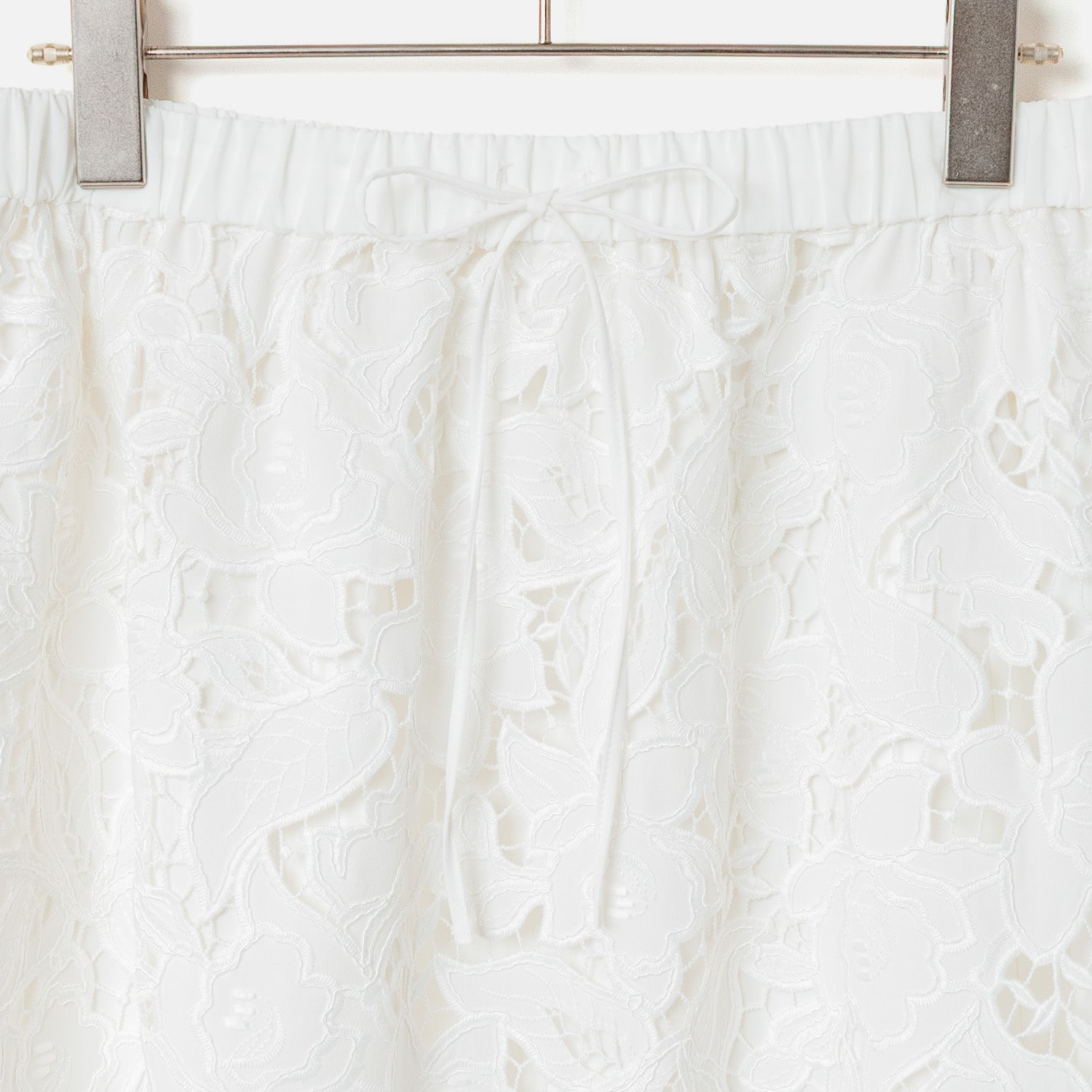 [Harriss] Embroidered Lace Long Skirt
