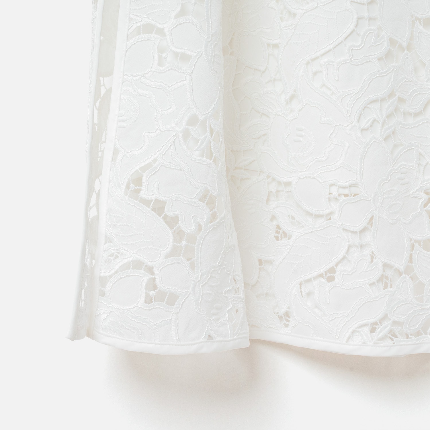 [Harriss] Embroidered Lace Long Skirt