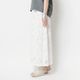 [Harriss] Embroidered Lace Long Skirt