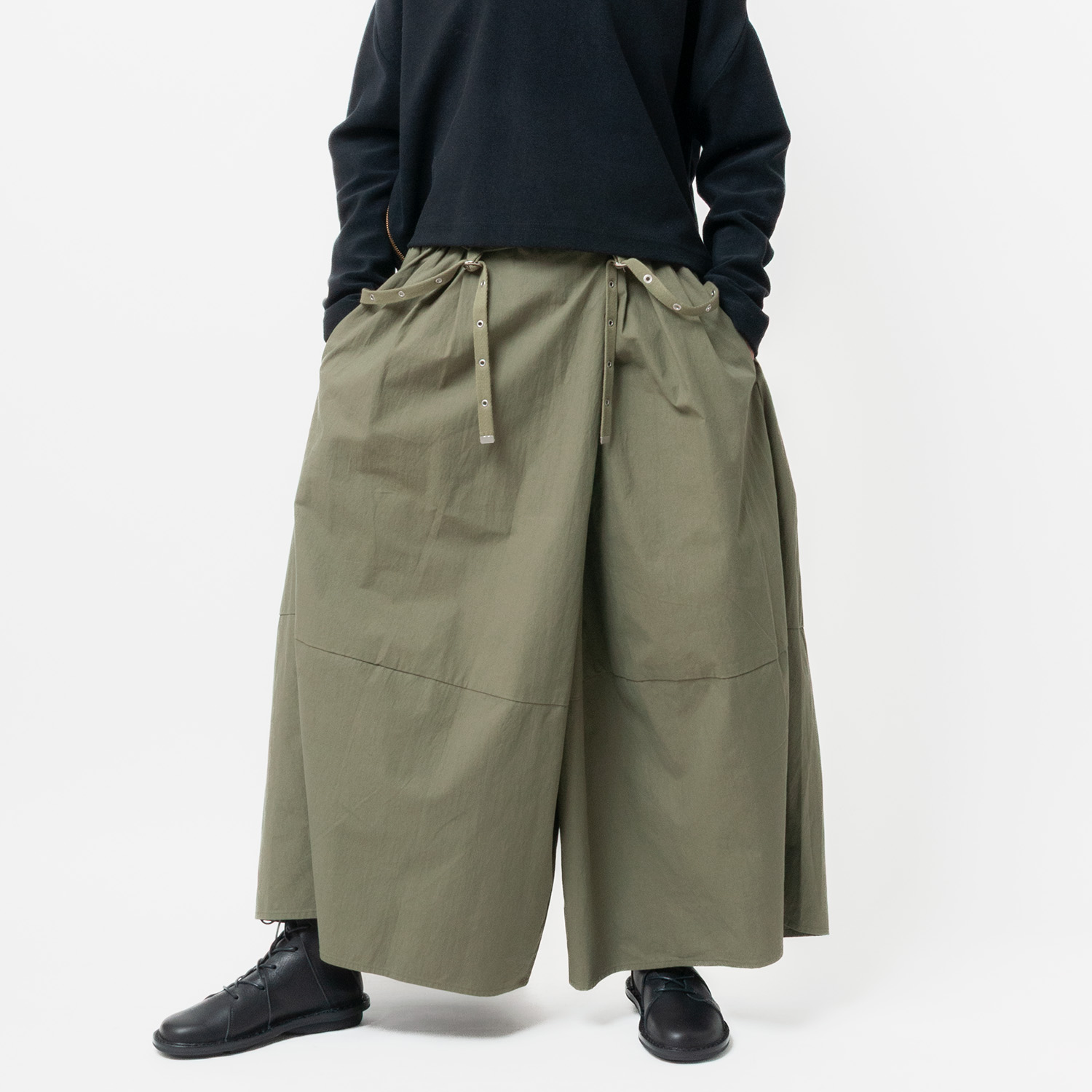 [RaPPELER] Suspender pants_khaki(32)