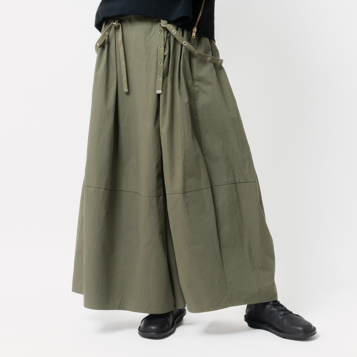 [RaPPELER] Suspender pants_khaki(32)