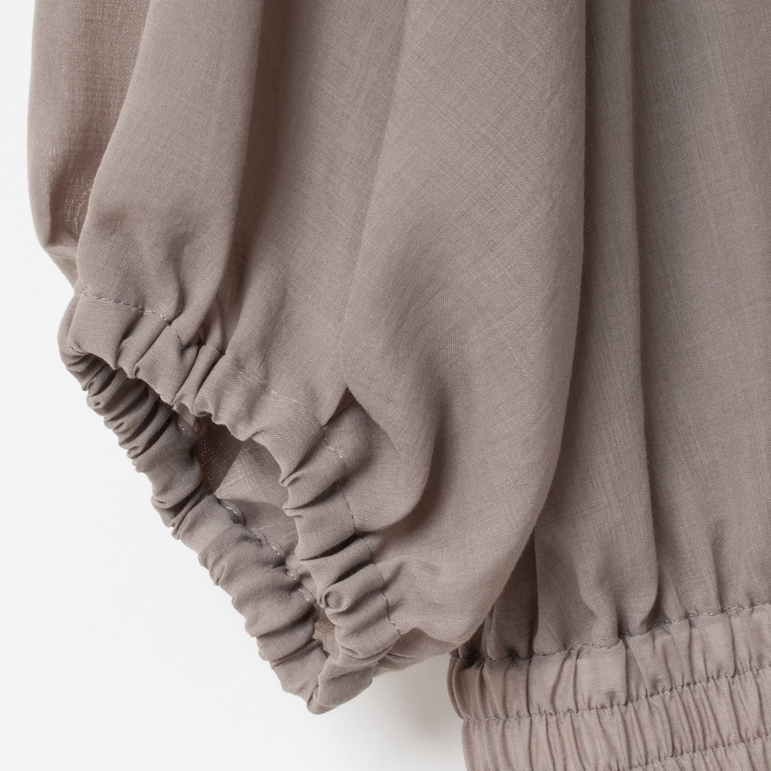 [Harriss] Sheer Front Zip Blouson