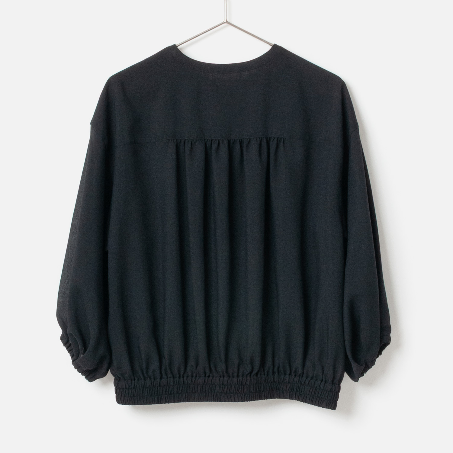 [Harriss] Sheer Front Zip Blouson