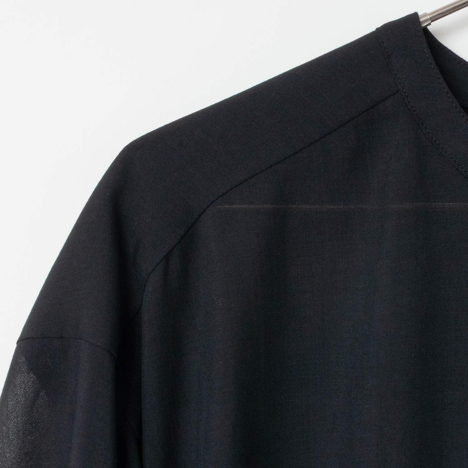 [Harriss] Sheer Front Zip Blouson