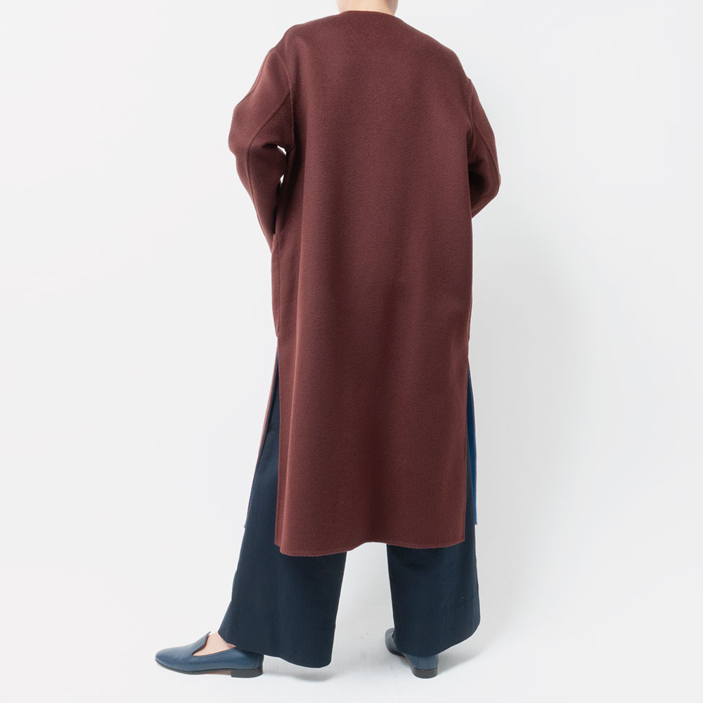 [HARRISS GRACE] CASHMERE REVERSIBLE SNAP COAT(70)