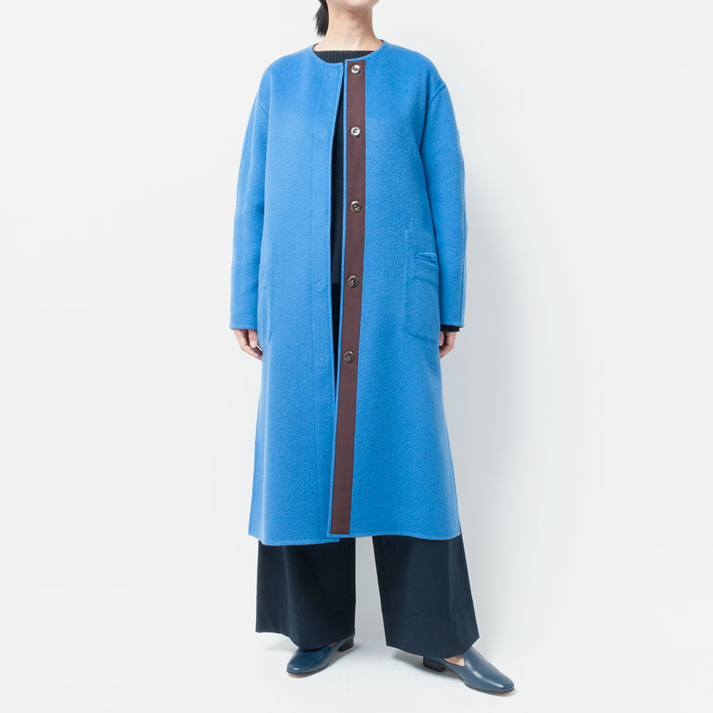 [HARRISS GRACE] CASHMERE REVERSIBLE SNAP COAT(70)