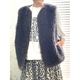 [HARRISS De Relax] Fur gilet_CHARCOAL GRAY(81)
