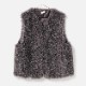 [HARRISS De Relax] Fur gilet_CHARCOAL GRAY(81)