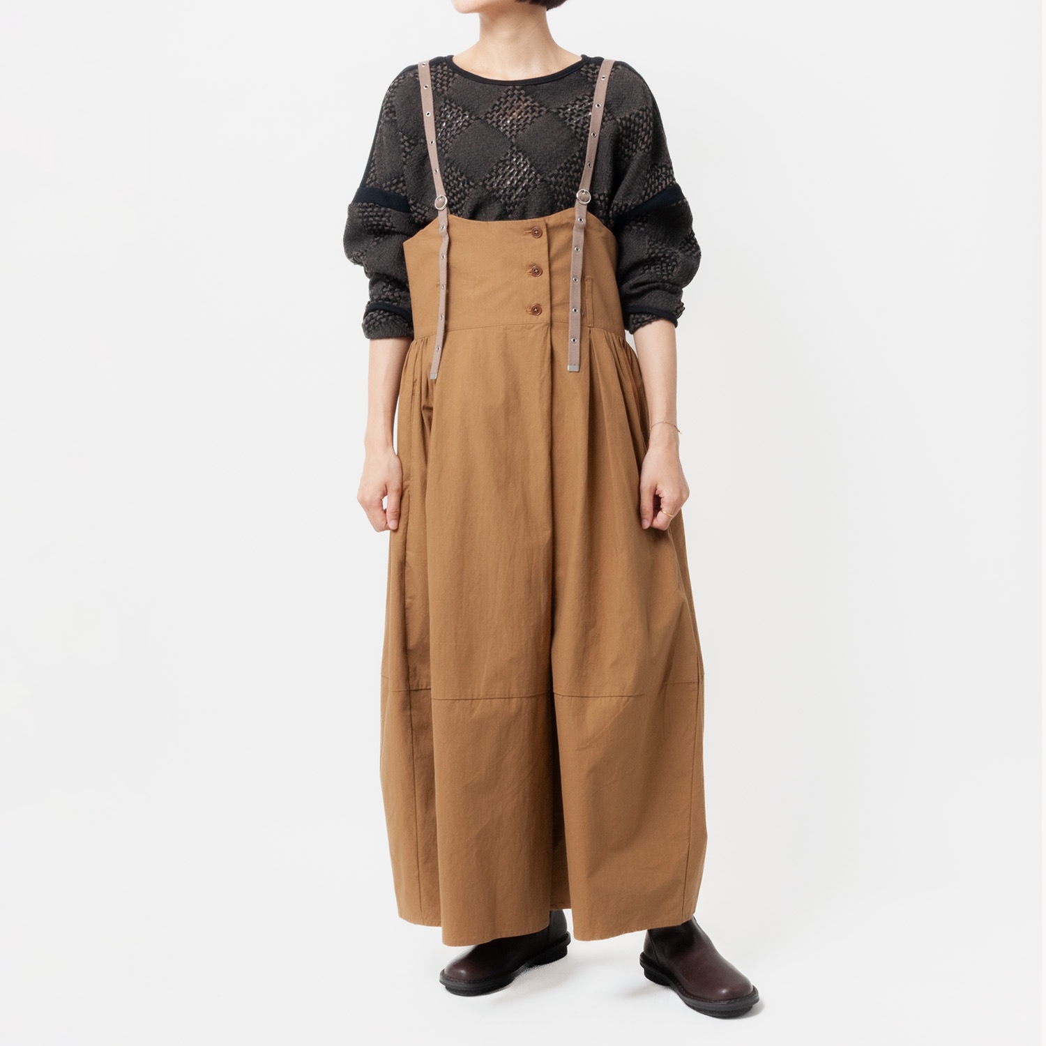 [RaPPELER] Suspender pants_Brown(72)