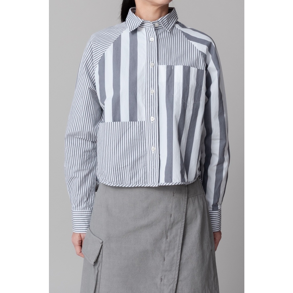 [RaPPELER] Raglan short length shirt_Charcoal gray(81)