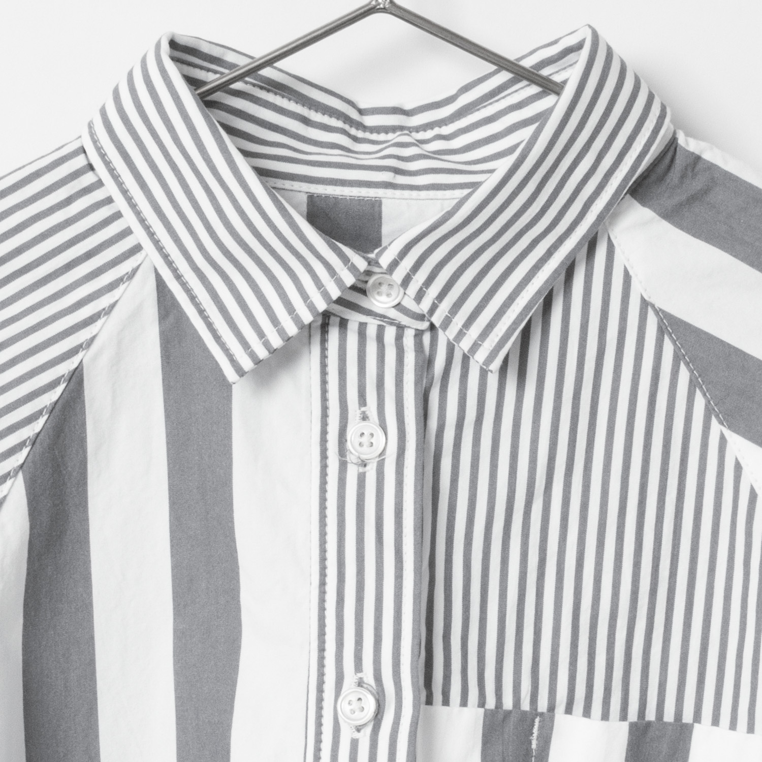 [RaPPELER] Raglan short length shirt_Charcoal gray(81)