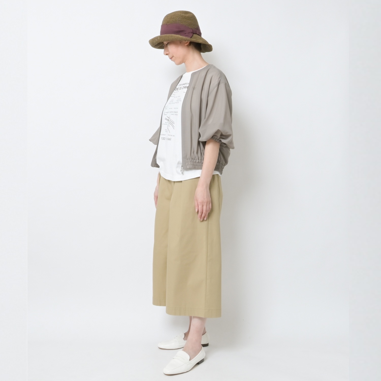 [Harriss] Semi-wide Cropped Pants