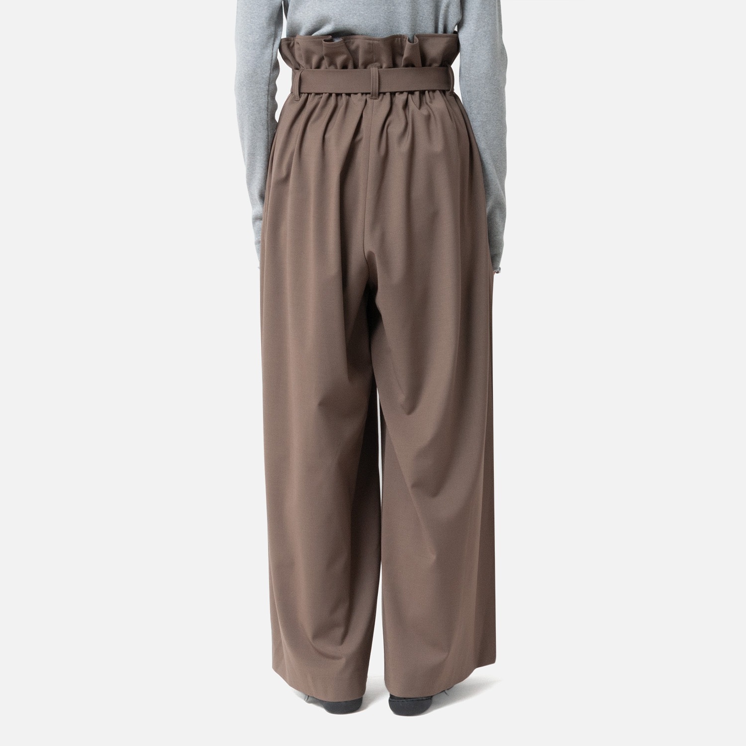 [Harriss  Keiko Okamoto] Wide pants_Light Brown(72)