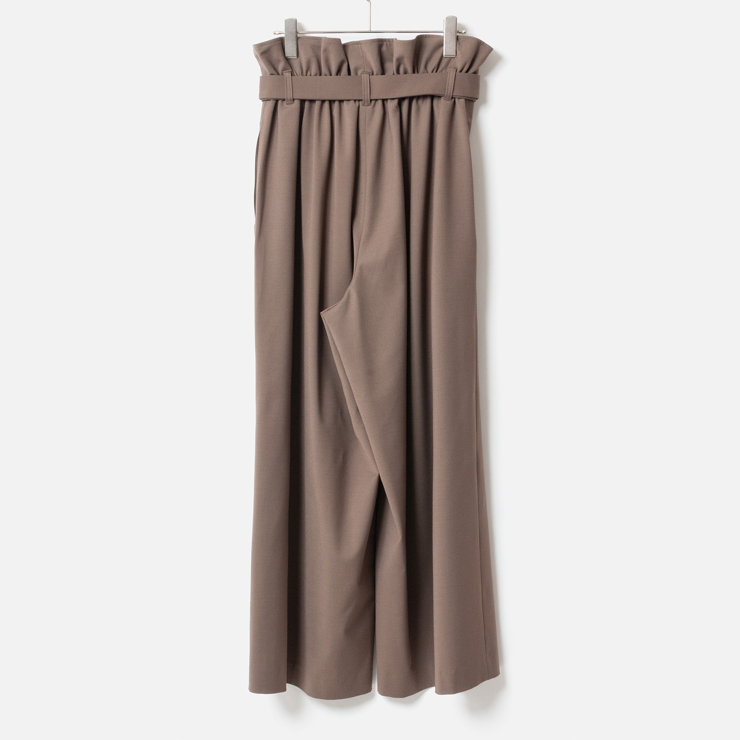 [Harriss  Keiko Okamoto] Wide pants_Light Brown(72)