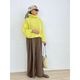 [Harriss  Keiko Okamoto] Wide pants_Light Brown(72)