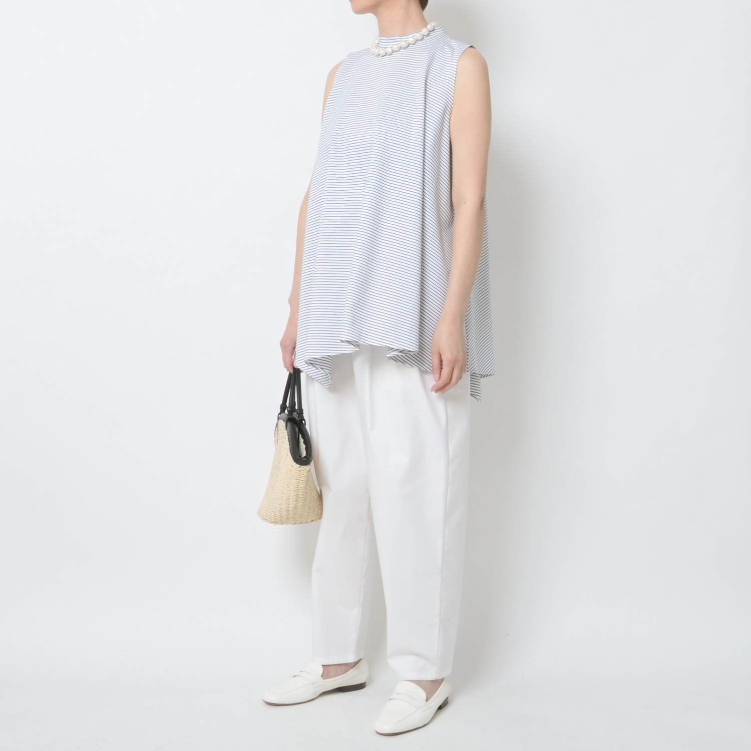 [Harriss] 2-Tuck Wide Tapered Pants