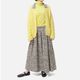[Harriss  Keiko Okamoto] Kid mohair blend crew neck cardigan_Lemon Yellow(12)